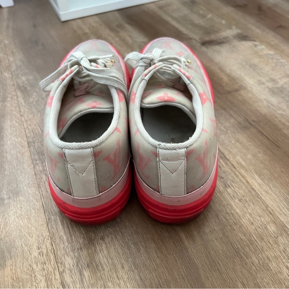 Louis Vuitton Technical Fabric Monogram Stellar Sneakers 37 Rose Pop - Picture 2 of 6